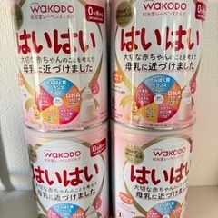 はいはい大缶×4と携帯ミルク＋10本とおまけ