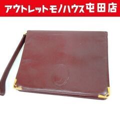 本物 Cartier セカンドバッグ マストライン クラッチバッ...