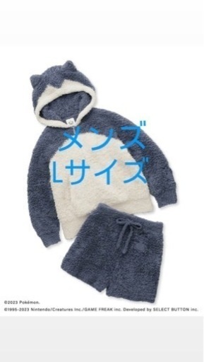 【新品 未開封】　カビゴン　ジェラピケ カビゴンパーカー\u0026ハーフパンツ メンズ L サイズ　ポケモンスリープ　メンズ