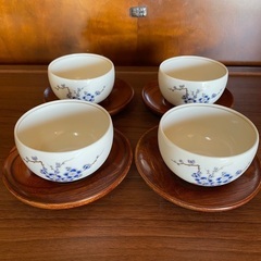 【無料】煎茶椀＆茶托セット