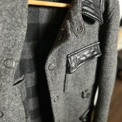 Cherry Sunburstのウールコート 1回着用 レザー 46