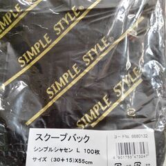 ビニールバックLサイズ　１００枚　３００円