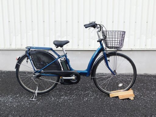 2015モデル 子供乗せ対応! ヤマハ PAS RaffiniL PM26RL ダークエメラルド 8.7Ah 新品フロントバスケットに交換 車体\u0026バッテリー極めて良好! 自612