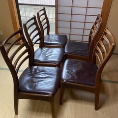 1人用の椅子×5のセット