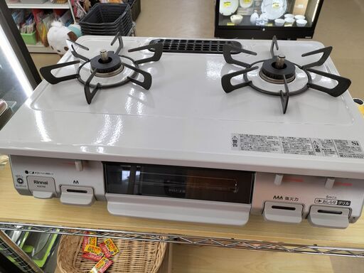 ★ジモティー割有★　リンナイ　都市ガス用　ガスコンロ　KG６７BER　２０２１年製　IK-483