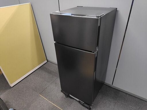 maxzen　JR112ML01GM　２ドア冷蔵庫　黒色『美品中古、冷凍庫ドアポケット欠品』2022年