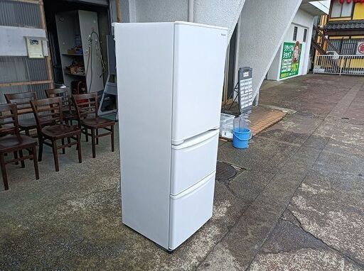 パナソニック　NR-C343C（W）　３ドア冷蔵庫　マットホワイト色　335L『中古美品』2022年