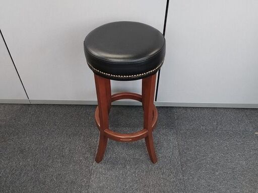 桜屋工業　鋲止めビニール張りハイチェア　カウンターチェア『中古良品』複数入荷！