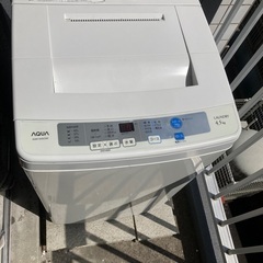 AQUAの洗濯機(4.5キロ)お譲りします