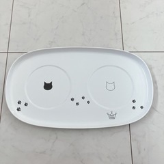 【猫壱】猫用　食器トレー　ダブル