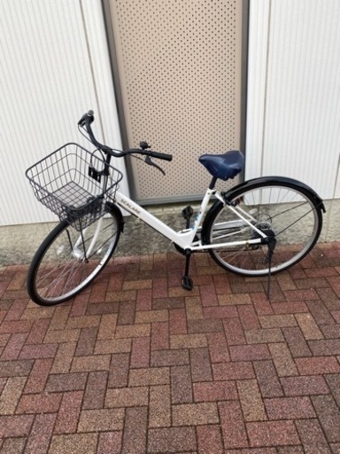 本日取引予定　自転車防犯登録削除願い申請済み　自転車 ダイニチ　白　イオンバイクで購入　新品の半額以下です。