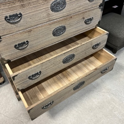 ☆お勧め!!☆ 5段チェスト 桐箪笥 レトロ家具 和テイストだけじゃ