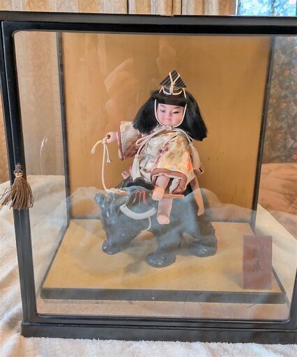 美品 五月人形 金太郎 熊乗 しっかりした眼差し 可愛らしい顔立ち