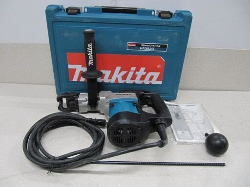 【電動工具】makita 35mm ハンマドリル HR3530 六角軸 ハツリ可能【地域最大電動工具高価買取アールワン田川】