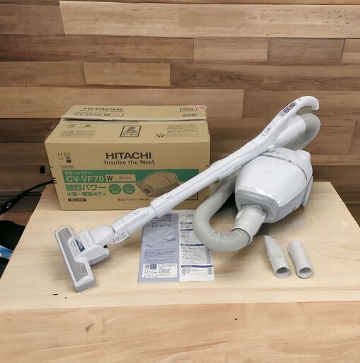 24Y164 ジ4 【美品】 HITACHI 日立 電気掃除機 CV-VF70 紙パック 2019年製 中古品