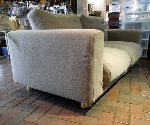 MUJI 無印良品 ソファ 2.5シーター フェザー使用クッション ソファー