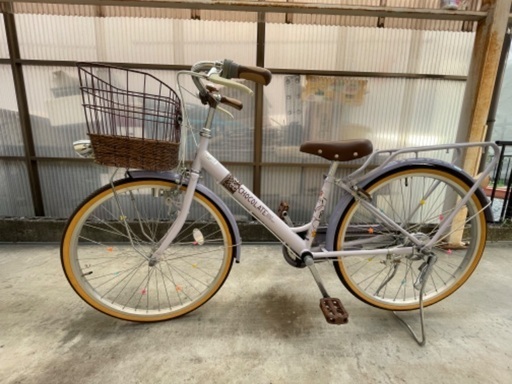 子供用自転車　chocolate チョコレート　パープル　24インチ
