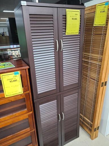 J4431　NITORI　ニトリ　シューズボックス　ウイング　60DBR　ダークブラウン　クリーニング済み　【リユースのサカイ柏店】