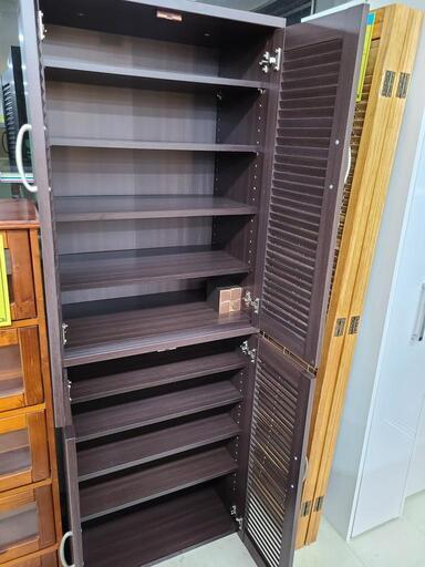 J4431 NITORI ニトリ シューズボックス ウイング 60DBR ダークブラウン クリーニング済み 【リユースのサカイ柏店】 - 玄関収納