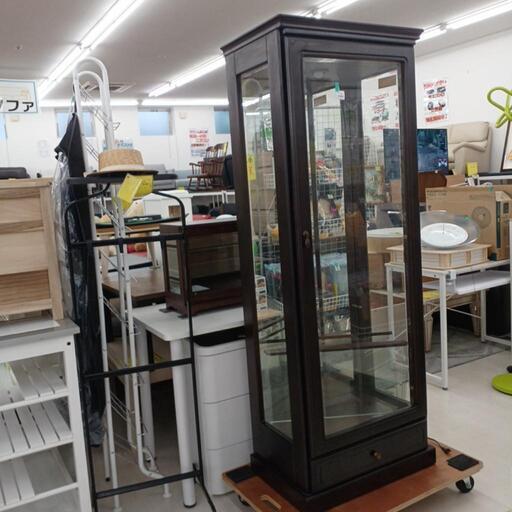 ★ジモティ割あり★  コレクションケース照明付きH170.5×W63×D41　 現状販売【joh1122】