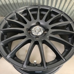 HRS★マットブラック　16×7J　4H100　＋40　フィット　アクア　スイフト　ヴィッツ　フィールダー　岩手県盛岡市