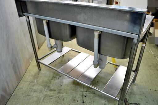 山口)Cleanup 二層シンク 幅120㎝ ◇BIZ1108FCY MC01A