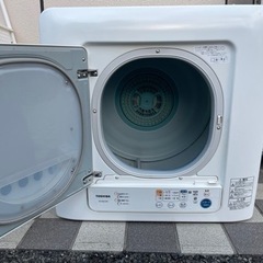 TOSHIBA 東芝 衣類乾燥機 ED-60C 6kg 新花粉フィルター ターボパワー乾燥 からみまセンサー ピュアホワイト 動作確認済 100V 2019年製