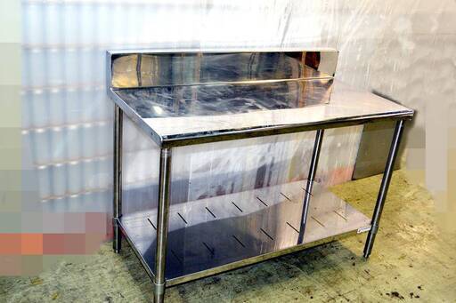 山口)ステンレス作業台　幅120㎝ ◆BIZ1110FCY MC01A