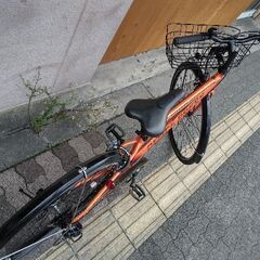 美品☆OFFICE PRESS[オフィスプレス]TR 700cシティークロスバイク 7speed/オレンジXブラック