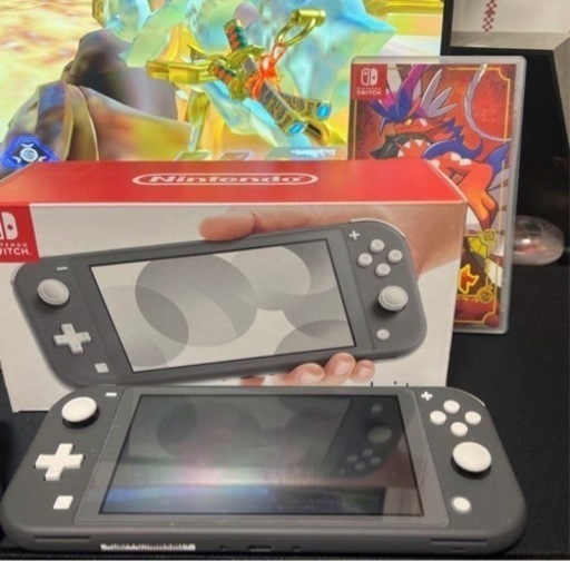 Switchライト、スカーレット、128gb sdカード着いてます