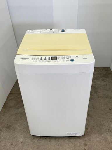 【D-122】ハイセンス 洗濯機 HW-E4503 2021年製  中古 激安 一人暮らし
