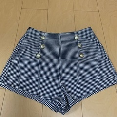 千鳥柄ショートパンツ