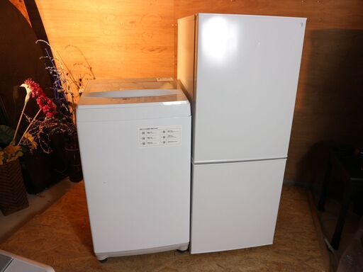 【購入者決定】仙台市内近郊配送料込み！2022年製 ニトリ 冷凍冷蔵庫 140L   2021年製 6kg 全自動洗濯機 セット 高年式 美品 直接引き取りでお値引き