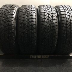 HANKOOK W404 WINTER RADIAL 195/65R15 15インチ スパイクタイヤ 4本 バリ溝 マカロニピン プリウス等　(TF327)