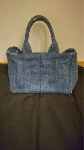 PRADA  プラダ　カナパ　デニムトートバッグ