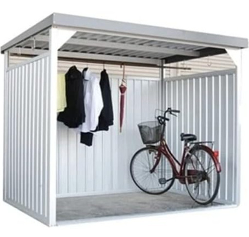 日本製物置　ダイマツDM-10L　自転車置場　喫煙所