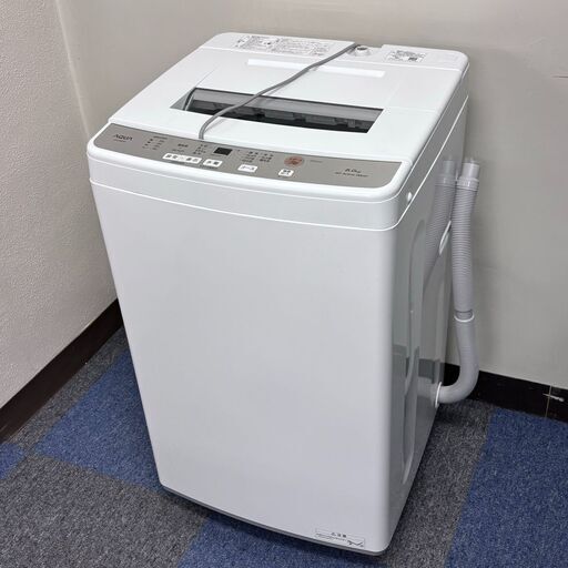 稼動品】AQUA アクア AQW-S6M（W）全自動電気洗濯機 3D active wash