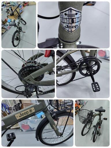 J555☆状態良し☆折りたたみ自転車☆Jeep☆6段☆20インチ