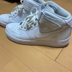 中古美品　NIKEエアホース１MID(ホワイト)靴/バッグ 靴 ...
