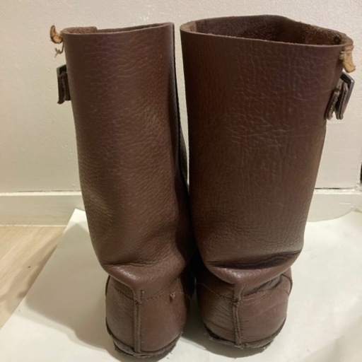 新品】ランバン LANVIN ロングブーツ サイズ6 24.0cm レザー ボルドー 