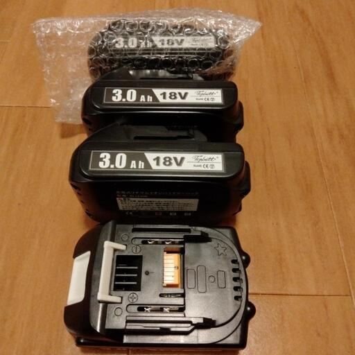 充電回数5回前後 マキタ互換バッテリー 3.0 A