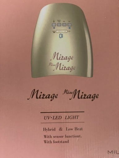 新品未開封　ネイルライト UVLED サロンワーク LEDライト Miss Mirage ミス ミラージュ ハイブリッド ライト 36W