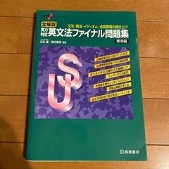 大学受験　英文法ファイナル問題集　標準編　桐原書店