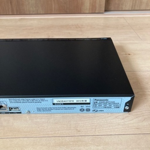 Panasonic DVDレコーダーDIGA DMR-BRT220 中古 パナソニック