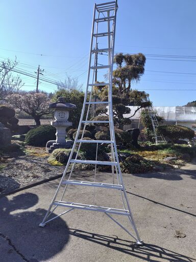 園芸用オールアルミ脚立