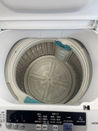 洗濯機 No.6899 日立 7kg 2019年製 NW-R704(W) 【リサイクルショップど