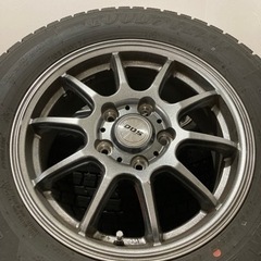 バリ溝 195/65R15 グッドイヤースタッドレスアルミセット