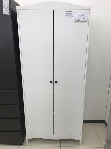 ★ジモティ割あり★ IKEA ワードローブ ホワイト H187×D50×W80 クリーニング済み HJ2362