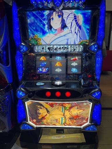 パチスロ実機 S閃乱カグラ BURST UP L4 コイン不要機ボリューム調整付