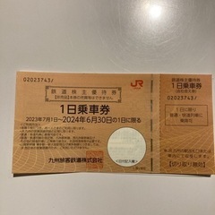 JR九州鉄道株主優待券　1〜2枚　チケット 新幹線/鉄道切符